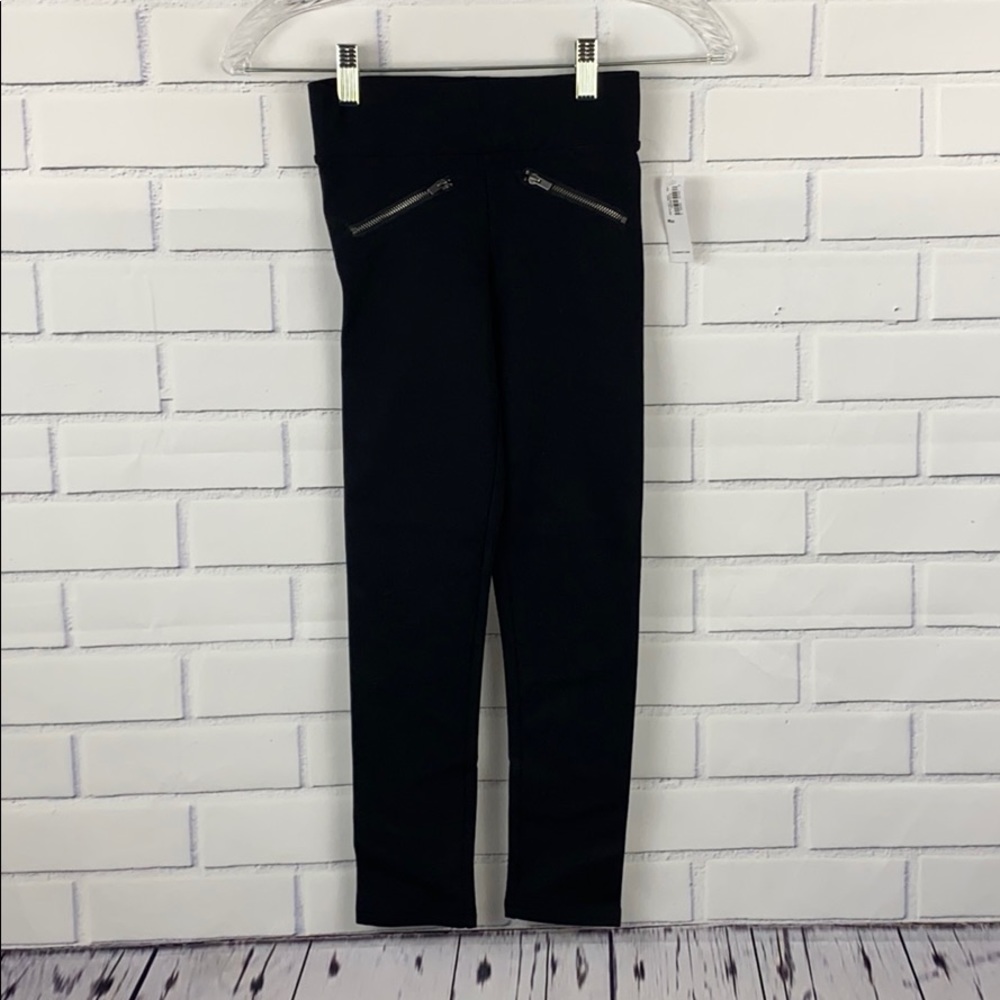 Girls Thick Leggings with Zippers